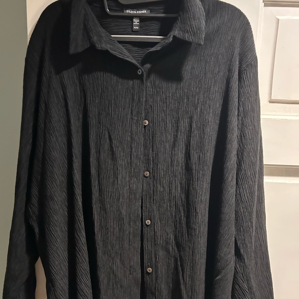 Eileen Fisher Charcoal Men's Shirt Jacket